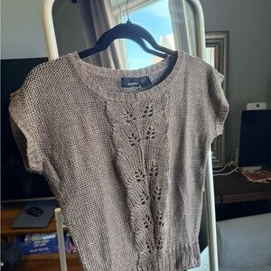 Vintage Women's Brown Knit Sweater